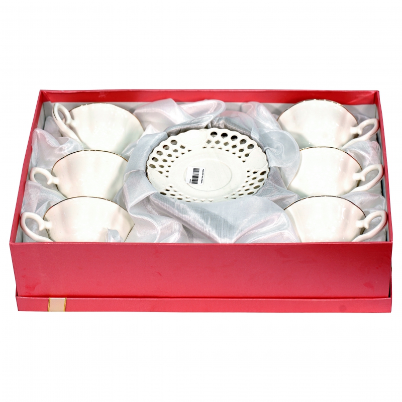 Բաժակ Թեյի 00902 Ցանց Սպիտակ 2